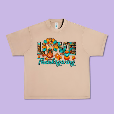 Love Thanksgiving Gobble And Frappe Urban Heavy Tee Designed By Fadigitalartstudio