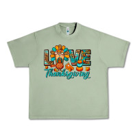 Oil Green Love Thanksgiving Gobble And Frappe Urban Heavy Tee - FaDigitalArtStudio