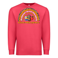 Cardinal back to school rainbow hello first grade Premium Sweatshirt - AdoDesignShop