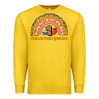 Lemon back to school rainbow hello first grade Premium Sweatshirt - AdoDesignShop