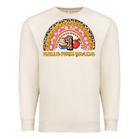 Sandshell back to school rainbow hello first grade Premium Sweatshirt - AdoDesignShop