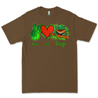 Cacao Peace Love Frogs Premium Tee - Jasminsmagicworld