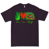 Plum Peace Love Frogs Premium Tee - Jasminsmagicworld