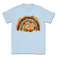 Dusty Blue fall rainbow Classic Tee - CowGirlArtShop