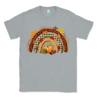 Heather Grey fall rainbow Classic Tee - CowGirlArtShop