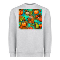Heather Grey pumpkin spice and pumpkin Heavyweight Sweatshirt - AdoDesignShop