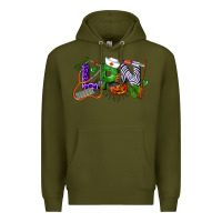 Army Green Halloween LPN Licensed Practical Nurse Premium Hoodie - LillyAllenDesigns