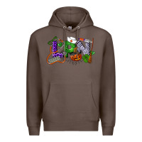 Coffee Halloween LPN Licensed Practical Nurse Premium Hoodie - LillyAllenDesigns