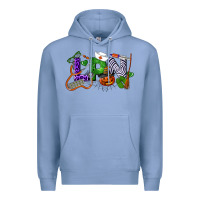 Colony Blue Halloween LPN Licensed Practical Nurse Premium Hoodie - LillyAllenDesigns