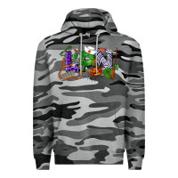 Slate Camo Halloween LPN Licensed Practical Nurse Premium Hoodie - LillyAllenDesigns