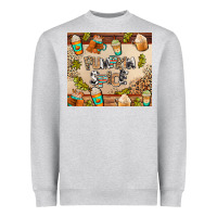 Heather Grey pumpkin spice Heavyweight Sweatshirt - AdoDesignShop
