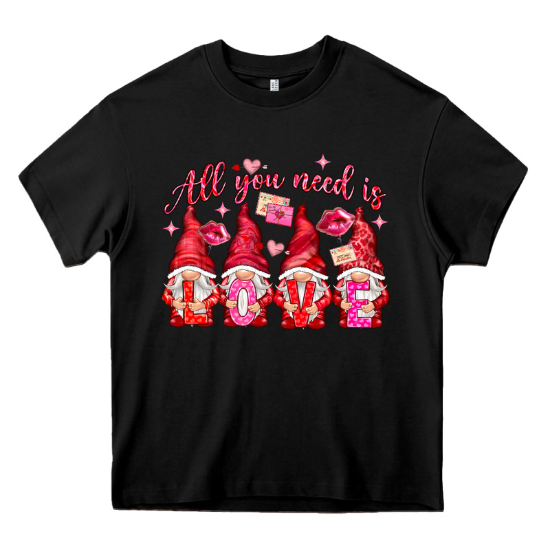 All You Need Is Love Gnomies Valentine's Day Heavy Core Tee by HowdyJamesFarm | Teevron