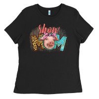 Black Show mom pig Ladies Tee - CowGirlArtShop