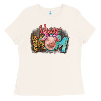 Bone Show mom pig Ladies Tee - CowGirlArtShop