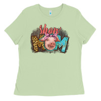 Matcha Show mom pig Ladies Tee - CowGirlArtShop