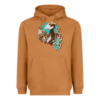 Meerkat cowhide leopard turquoise patch Heavyweight Hoodie - AdoDesignShop