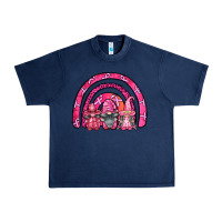Navy breast cancer rainbow gnomes Urban Heavy Tee - FaDigitalArtStudio