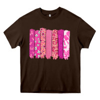 Chocolate Brown Cancer brushstroke Cancer Awareness Heavy Core Tee - HowdyJamesFarm