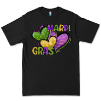 Black mardi gras heart Premium Tee - CowGirlArtShop