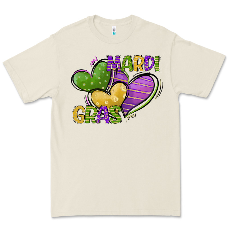 Mardi Gras Heart Premium Tee by CowGirlArtShop | Teevron