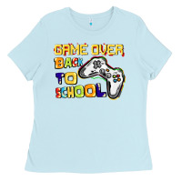 Baby Blue Game over back to school Ladies Tee - CowGirlArtShop