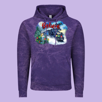 Believe Polar Express Vintage Hoodie Designed By Fadigitalartstudio