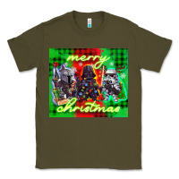 Army Green merry christmas gnomies Classic Tee - CowGirlArtShop