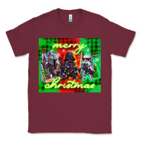 Burgundy merry christmas gnomies Classic Tee - CowGirlArtShop