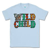 Dusty Blue western wild child Classic Tee - Jasminsmagicworld