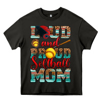 Asphalt loud and proud softball mom Heavy Core Tee - RanaPortraitStore