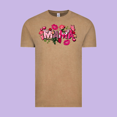 Valentine's Day Mama Vintage Tee Designed By Fadigitalartstudio