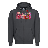 Smoke valentines day teacher Zipper Hoodie - AdoDesignShop