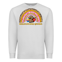 Dove Grey back to school rainbow hello second grade Premium Sweatshirt - AdoDesignShop