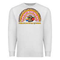 Oatmeal Heather back to school rainbow hello second grade Premium Sweatshirt - AdoDesignShop
