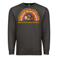 Smoke back to school rainbow hello second grade Premium Sweatshirt - AdoDesignShop