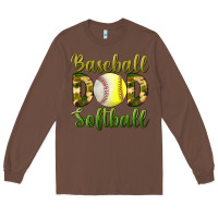 Chestnut Baseball Dad Softball Long Sleeve Tee - BundleAndBundleShop