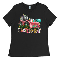 Black I dig Easter Day Ladies Tee - HowdyJamesFarm