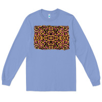 Colony Blue leopard glitter background Long Sleeve Tee - RanaPortraitStore