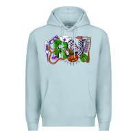 Blue Mist Halloween RN Registered Nurse Premium Hoodie - LillyAllenDesigns