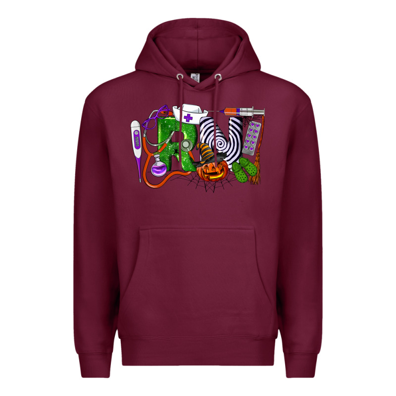 Halloween Rn Registered Nurse Premium Hoodie by LillyAllenDesigns | Teevron