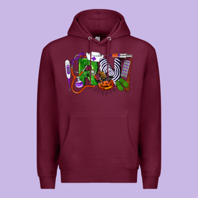 Halloween Rn Registered Nurse Premium Hoodie Designed By Lillyallendesigns