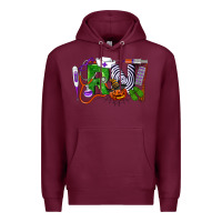 Burgundy Halloween RN Registered Nurse Premium Hoodie - LillyAllenDesigns
