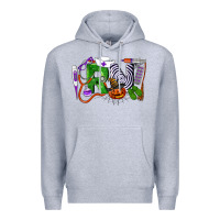 Heather Grey Halloween RN Registered Nurse Premium Hoodie - LillyAllenDesigns