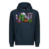 Navy Halloween RN Registered Nurse Premium Hoodie - LillyAllenDesigns