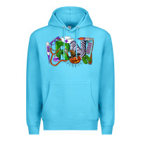 Ocean Blue Halloween RN Registered Nurse Premium Hoodie - LillyAllenDesigns