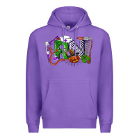 Purple Halloween RN Registered Nurse Premium Hoodie - LillyAllenDesigns