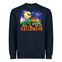 Navy halloween truck Heavyweight Sweatshirt - AdoDesignShop