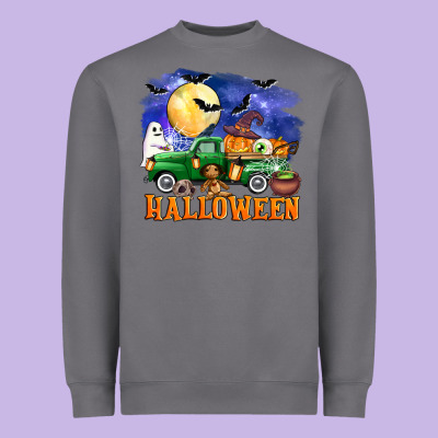 Halloween Truck Heavyweight Sweatshirt Designed By Adodesignshop