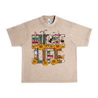 French Oak Western Nurse Life Urban Heavy Tee - FaDigitalArtStudio