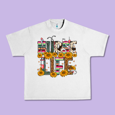 Western Nurse Life Urban Heavy Tee Designed By Fadigitalartstudio